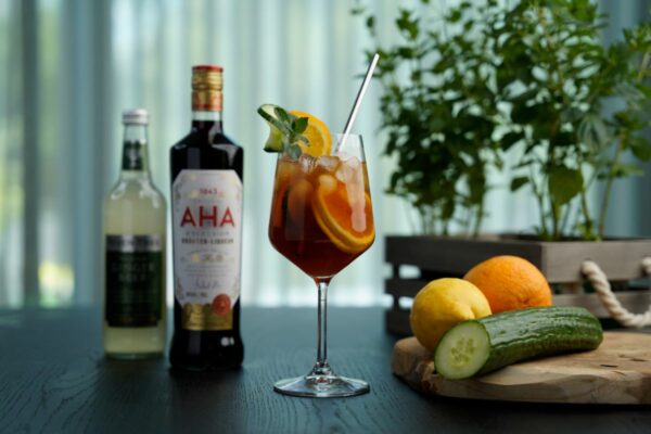 AHA MULE with fresh ingredients