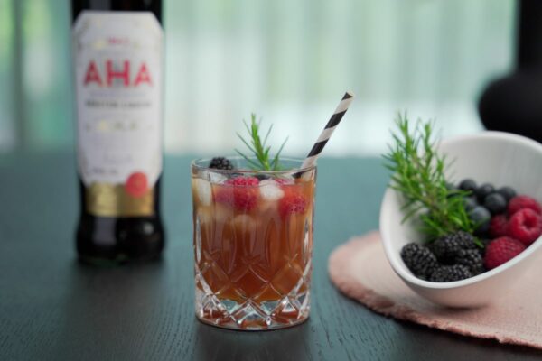 AHA Lemonade with fresh fruits