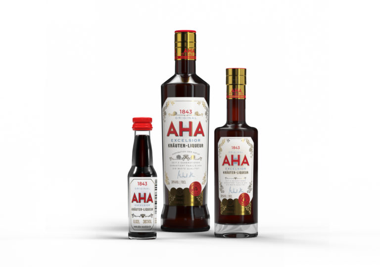 AHA EXCELSIOR - family of finest herbal liqueur